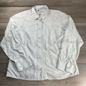 simms fishing products guide series women's size XL button up long sleeve shirt